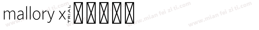 mallory x字体转换